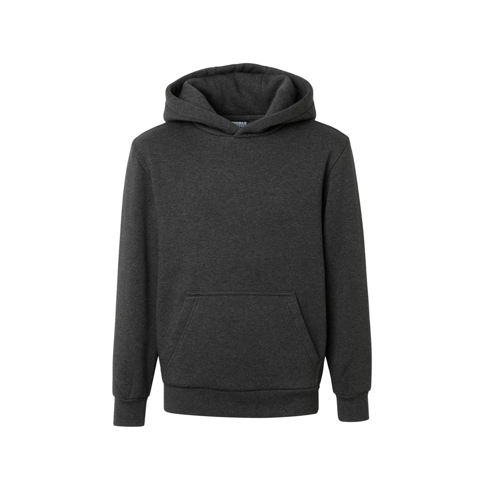 Urban Classics - Fluffy Sweat à capuche/pull pour enfants - Gris